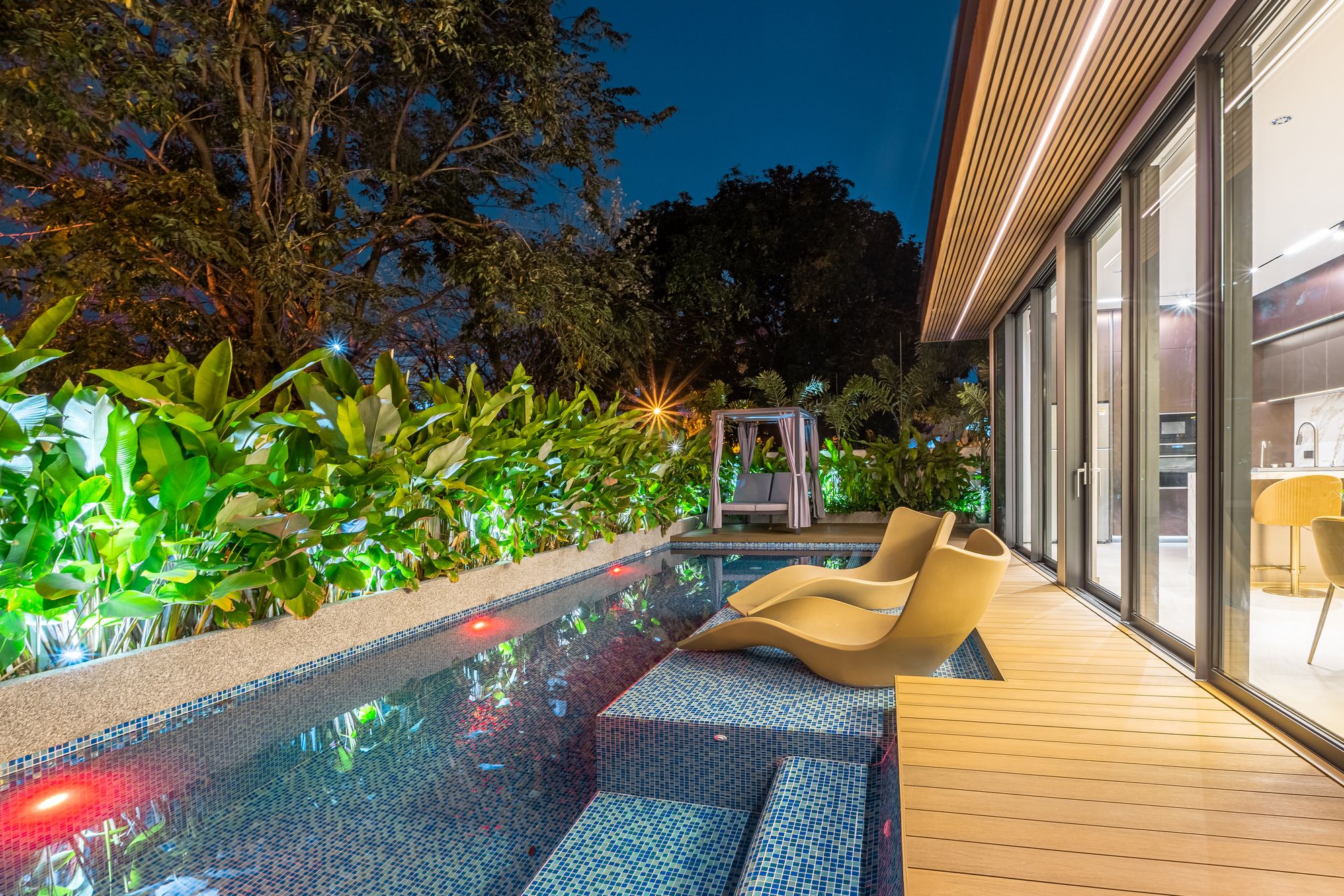 Pool by night